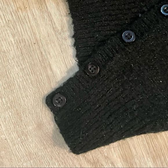 Bundle of two women's black sweater cardigan tops, outer later sizes XS/S EUC - Picture 8 of 12